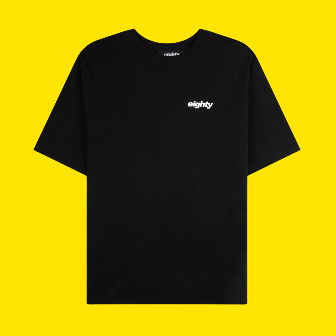 EIGHTY LOGO TEE - BLACK