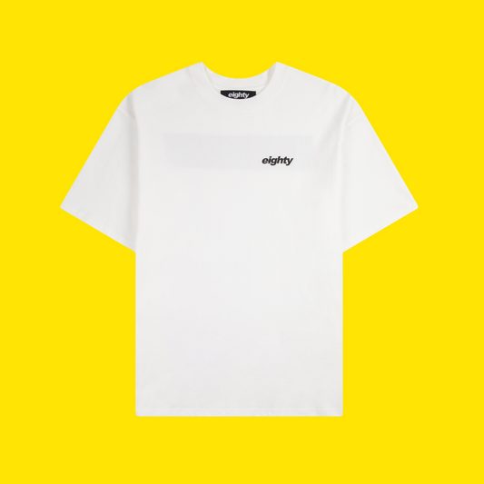 EIGHTY LOGO TEE - WHITE